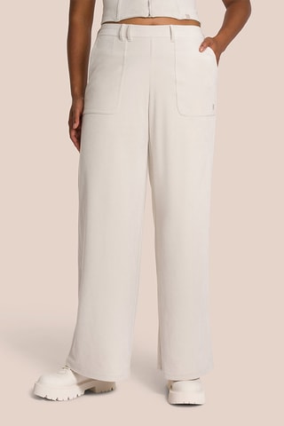 Pantalon wide legs Eden - Crème