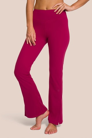 Pantalon flare taille haute Shania - Fuchsia