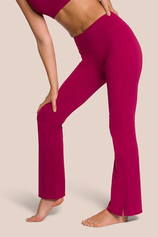Pantalon flare taille haute Shania - Fuchsia