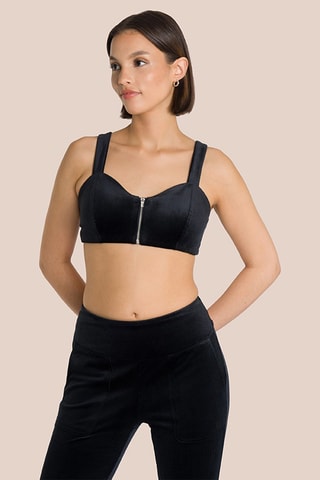 Brassière en velours Eden - Noir