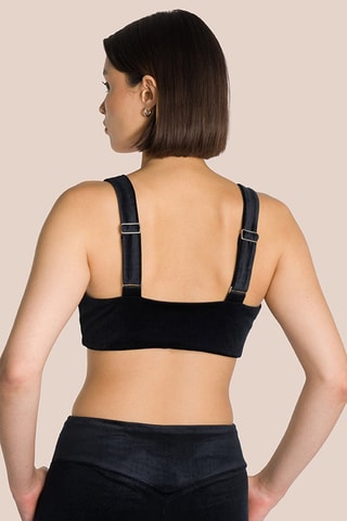 Brassière en velours Eden - Noir
