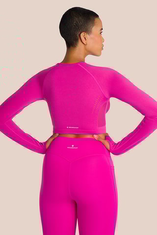Crop top de yoga Beauty - Fuchsia