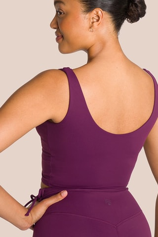 Crop top de yoga Shadow - Violet