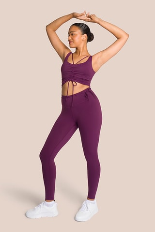 Crop top de yoga Shadow - Violet