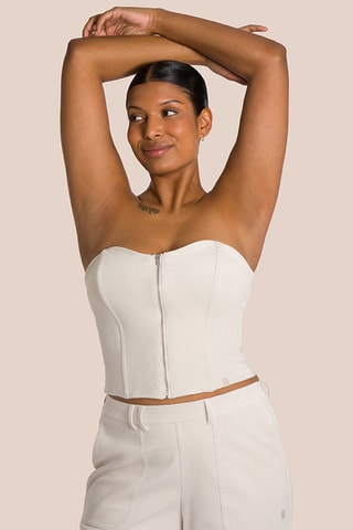 Crop top bustier Eden - Ecru