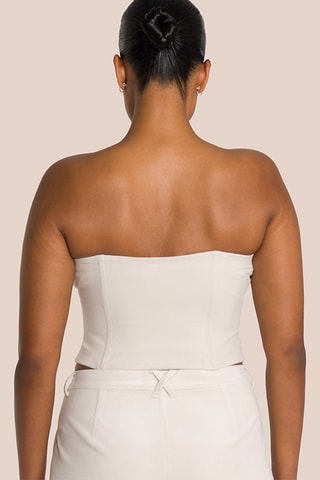 Crop top bustier Eden - Ecru