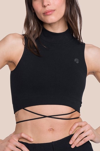 Crop top Marly - Noir