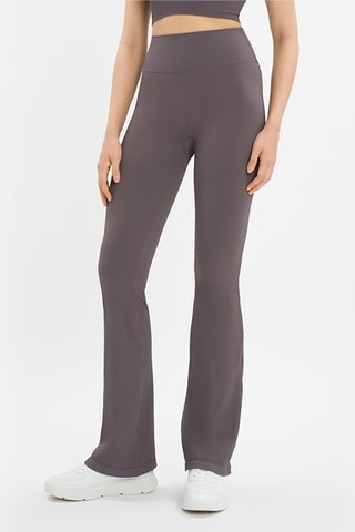 Legging flare de yoga Maya - Taupe