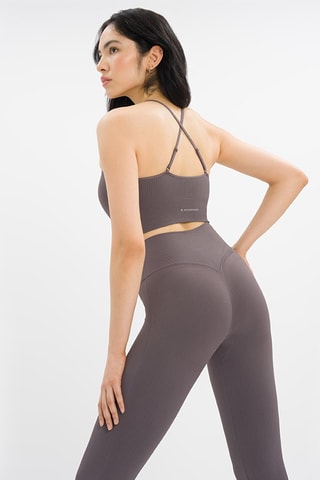 Legging flare de yoga Maya - Taupe
