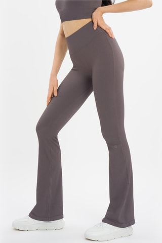 Legging flare de yoga Maya - Taupe