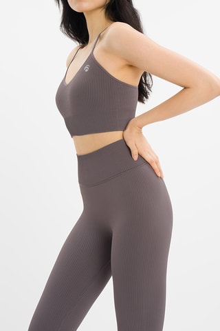 Legging court Maya - Taupe