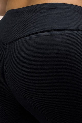 Legging taille haute en velours Eden - Noir