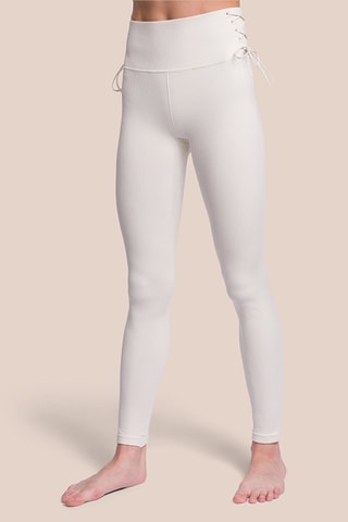 Legging de yoga taille haute Marly - Ecru 