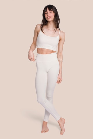 Legging de yoga taille haute Marly - Ecru 