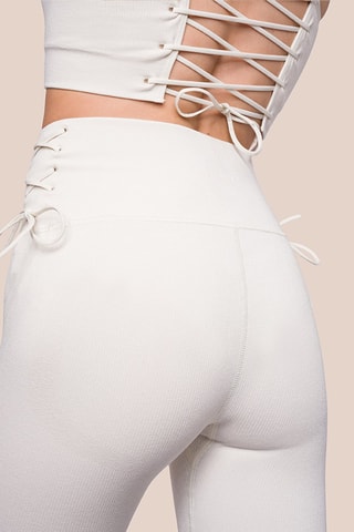 Legging de yoga taille haute Marly - Ecru 