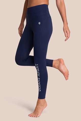 Legging taille haute Beauty - Bleu marine 