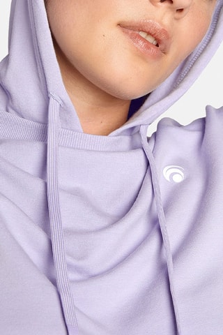 Sweat de yoga à capuche en coton biologique Beauty - Violet