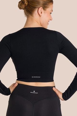 Sweat court de yoga Nami - Noir