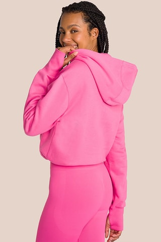 Sweat de yoga à capuche en coton biologique Beverly - Rose