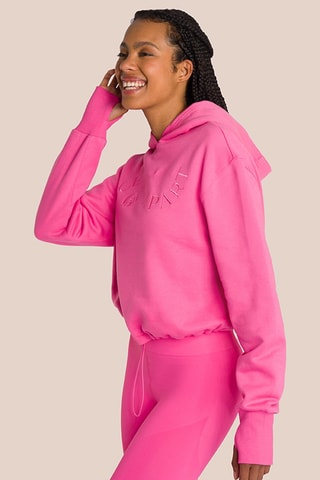 Sweat de yoga à capuche en coton biologique Beverly - Rose