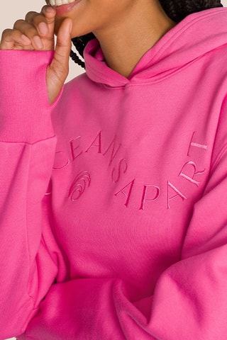 Sweat de yoga à capuche en coton biologique Beverly - Rose