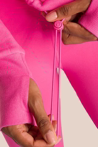 Sweat de yoga à capuche en coton biologique Beverly - Rose