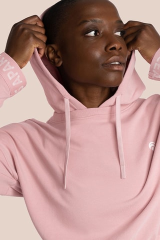 Sweat de yoga à capuche en coton biologique Beauty - Rose
