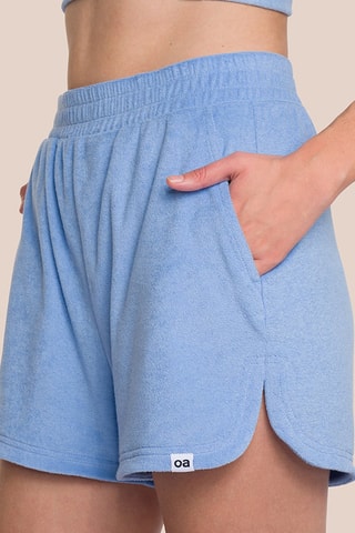 Short taille haute Beauty Frottee - Ciel chiné