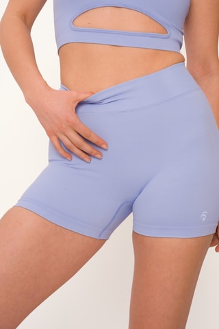 Panty taille haute Fleur - Bleu clair