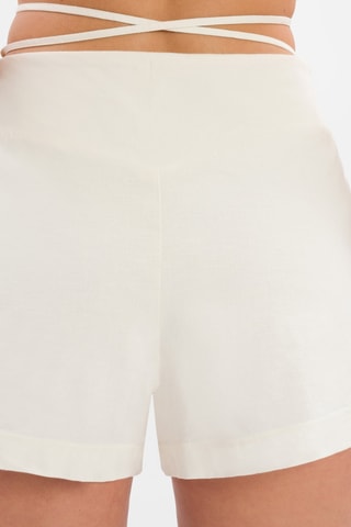 Short en lin Lily - Blanc