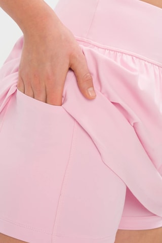 Jupe droite taille haute Marina - Rose