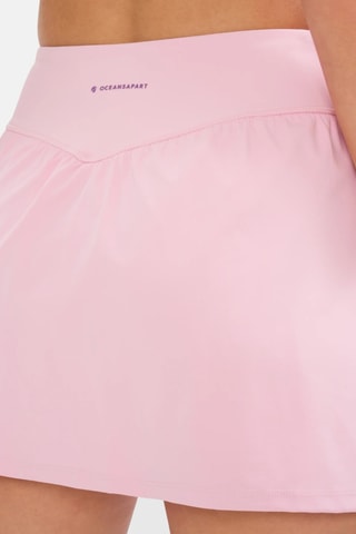 Jupe droite taille haute Marina - Rose