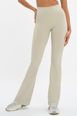 Pantalon flare Maya - Gris clair