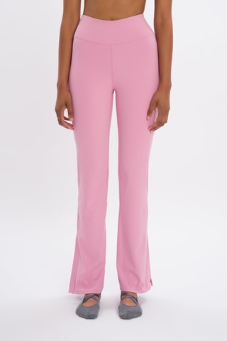 Pantalon flare taille haute Shania - Rose