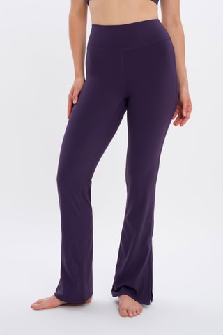 Pantalon flare taille haute Shania - Violet