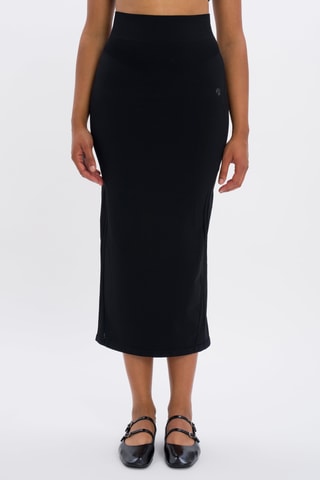 Jupe droite taille haute Sophie - Noir