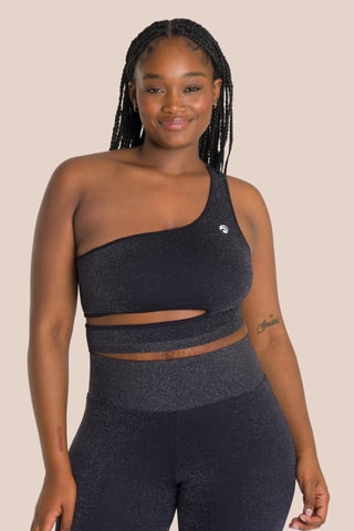 Top asymétrique Stella - Noir