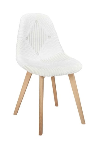 4 cadeiras - Natural e branco