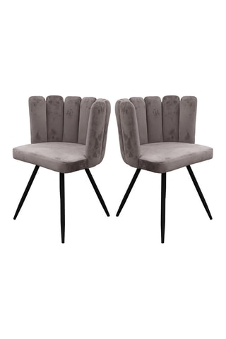 2 cadeiras Cinzento e preto