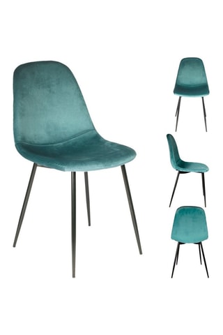 4 cadeiras Giulia - 
Azul-pato