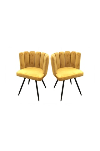 2 cadeiras Amarelo e preto