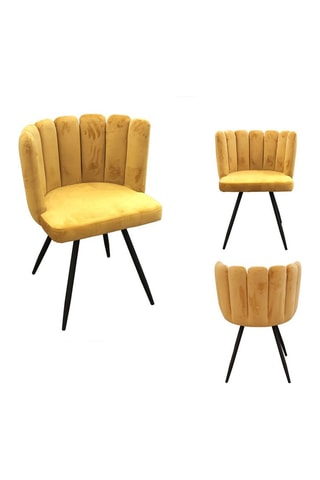2 cadeiras Amarelo e preto