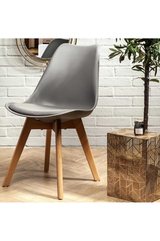 4 cadeiras Scandinave - Cinzento