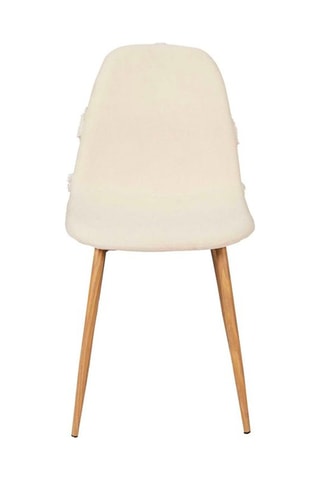 4 cadeiras Faro Mirage - 
Creme e castanho