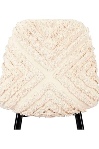 4 cadeiras Mora Mirage - 
Creme e preto