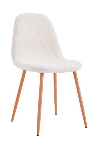 4 cadeiras Freya Hygge - 
Natural e branco