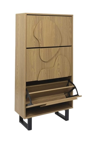 Sapateira 3 portas inclináveis Calypso - 60 x 115 x 24 cm