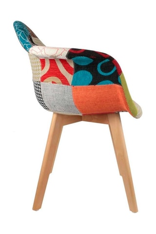 2 cadeirões Scandinave Patchwork Multicor