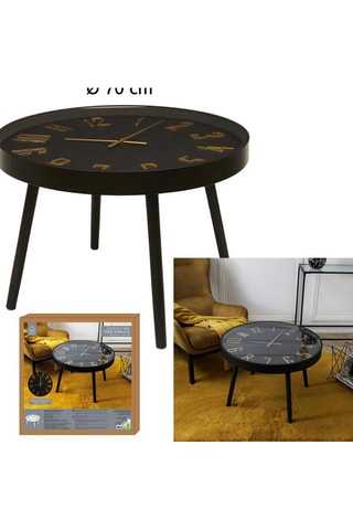 Mesa de centro lounge Preto