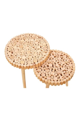 Mesa de centro encaixável Rondin - 
Natural
